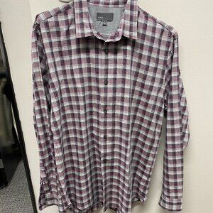 Vince Plaid Men's Dress Shirt Size XL
